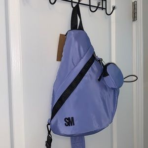 Steve Madden Purple Quilt Nylon Sling Bag